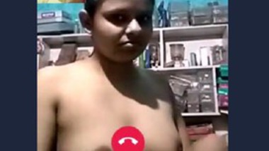 Desi bhabi show her cute boob video call with lover