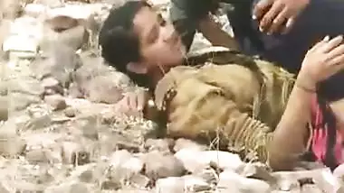 Village girl fucked in open by local guys